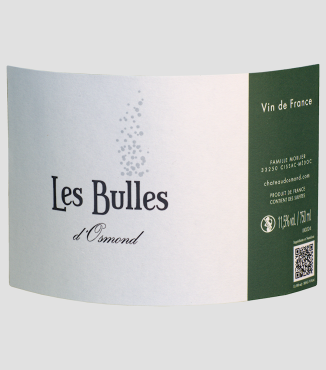 Étiquette Les Bulles Blanc de Château d'Osmond 2023 - 750ml