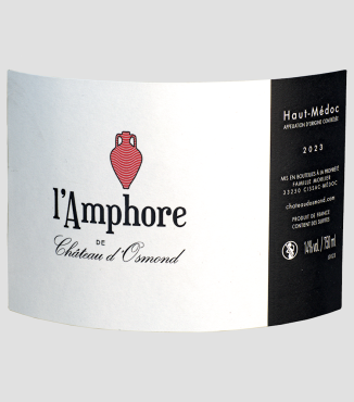 Étiquette d'Amphore du Château d'Osmond 2023 - 750ml