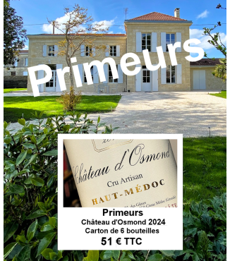 Primeurs Château d'Osmond 2024 - Case of 6 x 750ml bottles